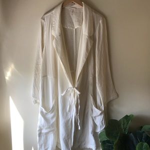 NWOT Free People Kimono Robe Cardigan with Tie